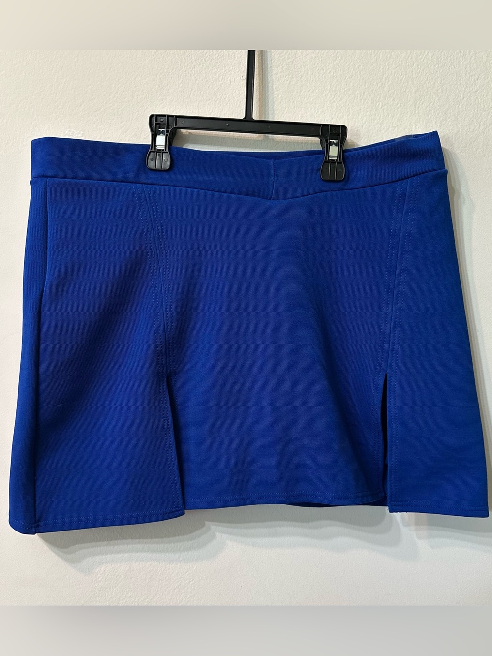 Body Wrappers Royal Blue Dance Skort XL Activewear Skirt With Shorts Slits USA